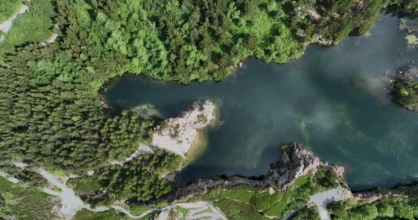Luftaufnahme Des Beliebten Aussichtspunktes Des Carrigfoyle Steinbruchs Barntown County Wexford — Stockvideo