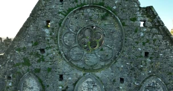 Havadan Cashel Kayası Kralların Cashel Patricks Rock Olarak Bilinir Kamera — Stok video