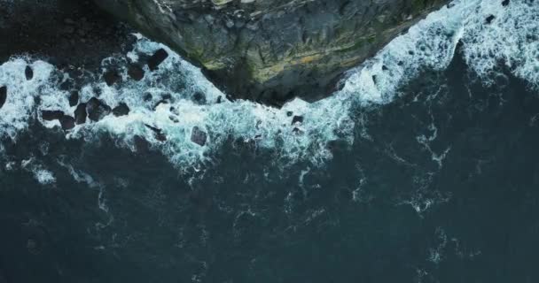 Luchtfoto Kliffen Van Moher Vlieg Branaunmore Zee Stapel Epic Filmlocatie — Stockvideo