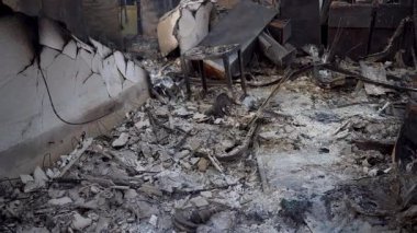 Gök kubbeli bir mekandan arta kalan kömürleşmiş kalıntılar mutlak yıkım ve yalnızlığı canlı canlı gözler önüne seriyor. Vahşi yangınların yol açtığı geniş çaplı yıkımı anlatan ilgi çekici bir sahne. Vahşi ateş