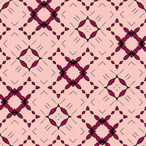 Yumuşak pembe arkaplanda pembe yıldız desenleri barındıran zarif bir tasarım. Karmaşık bir şekilde siyah ile düzenlenmiş ve uyumlu bir görsel cazibe yaratıyor..