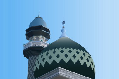 Malang, Endonezya 'daki Jami Camii' nin kubbesinin temsilcisi.