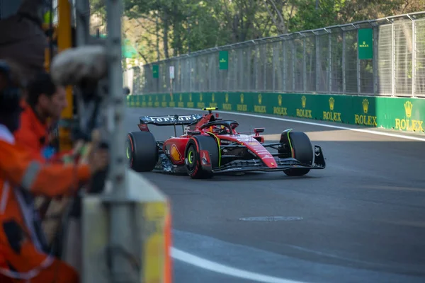 Bakü, Azerbaycan - 28-30 Nisan 2023: Bakü 2023 Formula 1 Grand Prix 'inde Yarış Başladı