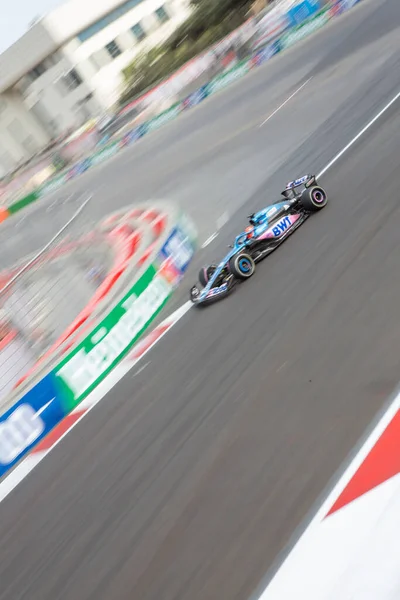 Bakú Azerbaiyán Abril 2023 Inicio Carrera Gran Premio Fórmula Bakú —  Fotos de Stock
