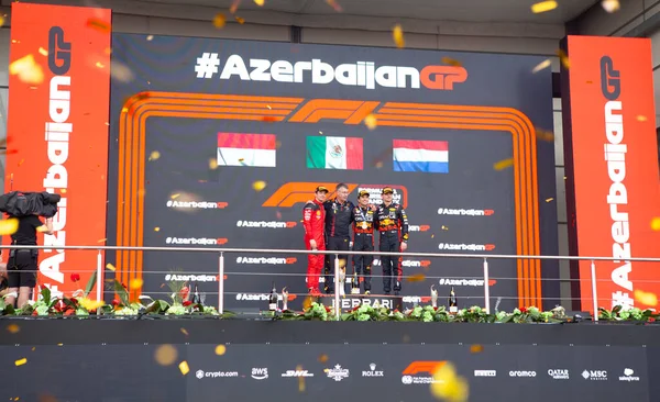 Баку Азербайджан Квітня 2023 Гонка Стартує Гран Прі Формули Баку — стокове фото