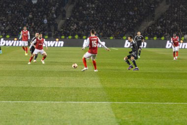 Bakü, Azerbaycan 22.02.2024 Karabağ Braga UEFA Avrupa Ligi