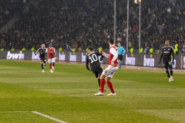 Bakü, Azerbaycan 22.02.2024 Karabağ Braga UEFA Avrupa Ligi