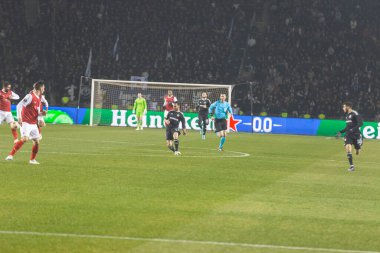 Bakü, Azerbaycan 22.02.2024 Karabağ Braga UEFA Avrupa Ligi