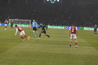 Bakü, Azerbaycan 22.02.2024 Karabağ Braga UEFA Avrupa Ligi