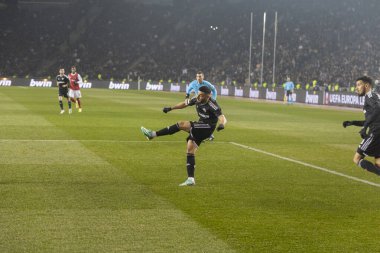 Bakü, Azerbaycan 22.02.2024 Karabağ Braga UEFA Avrupa Ligi