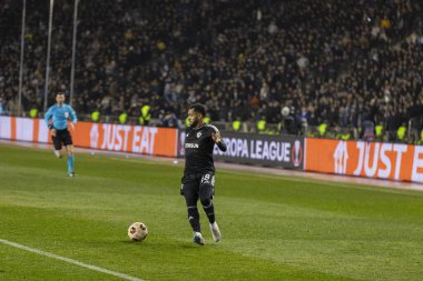 Bakü, Azerbaycan 22.02.2024 Karabağ Braga UEFA Avrupa Ligi