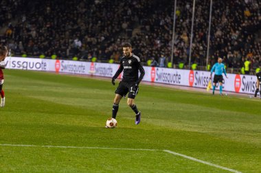 Bakü, Azerbaycan 22.02.2024 Karabağ Braga UEFA Avrupa Ligi