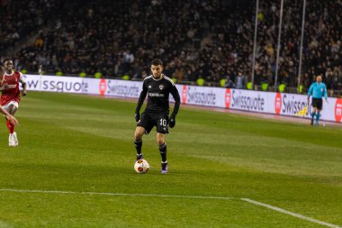 Bakü, Azerbaycan 22.02.2024 Karabağ Braga UEFA Avrupa Ligi