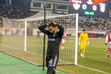 Bakü, Azerbaycan 22.02.2024 Karabağ Braga UEFA Avrupa Ligi