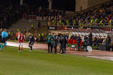 Bakü, Azerbaycan 22.02.2024 Karabağ Braga UEFA Avrupa Ligi