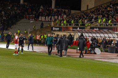 Bakü, Azerbaycan 22.02.2024 Karabağ Braga UEFA Avrupa Ligi