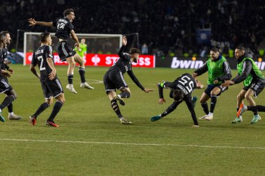 Bakü, Azerbaycan 22.02.2024 Karabağ Braga UEFA Avrupa Ligi