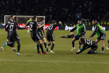 Bakü, Azerbaycan 22.02.2024 Karabağ Braga UEFA Avrupa Ligi