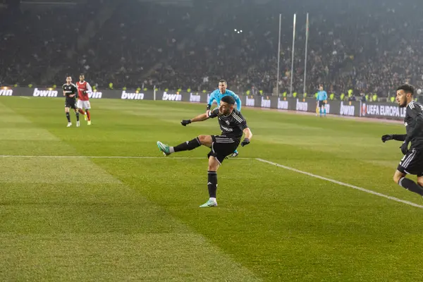 Bakü, Azerbaycan 22.02.2024 Karabağ Braga UEFA Avrupa Ligi