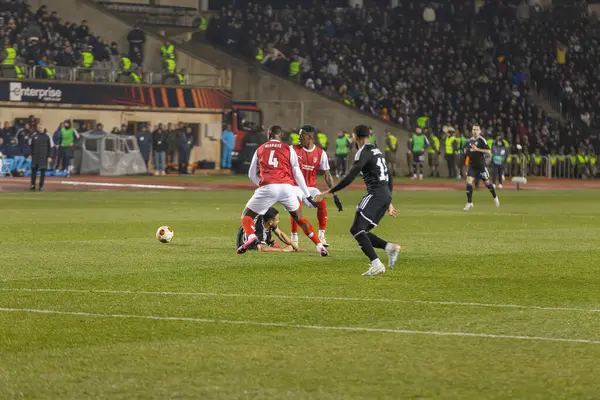 Bakü, Azerbaycan 22.02.2024 Karabağ Braga UEFA Avrupa Ligi