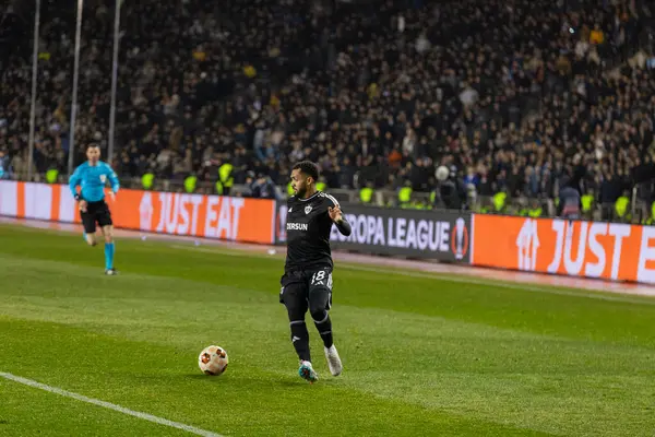 Bakü, Azerbaycan 22.02.2024 Karabağ Braga UEFA Avrupa Ligi