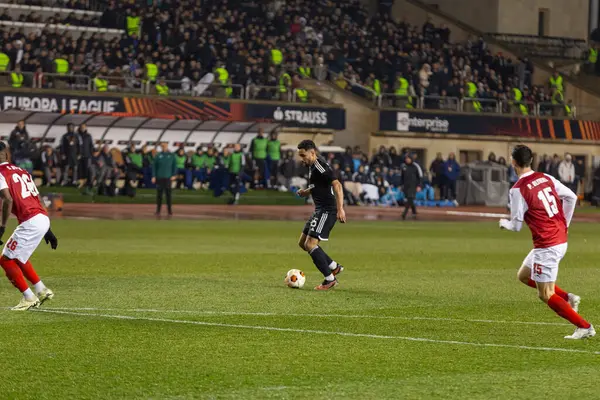 Bakü, Azerbaycan 22.02.2024 Karabağ Braga UEFA Avrupa Ligi