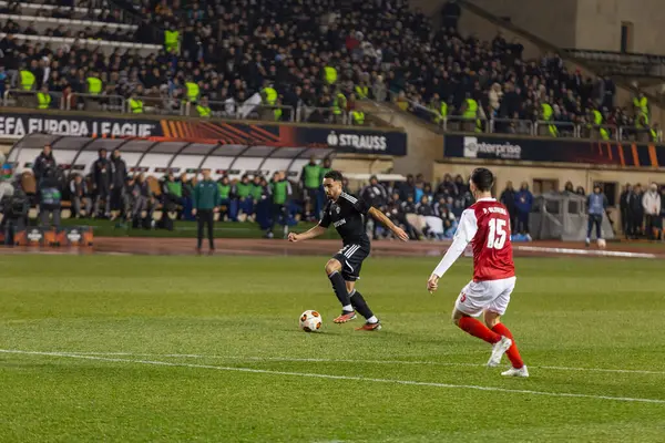 Bakü, Azerbaycan 22.02.2024 Karabağ Braga UEFA Avrupa Ligi