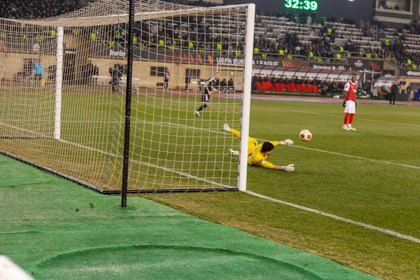 Bakü, Azerbaycan 22.02.2024 Karabağ Braga UEFA Avrupa Ligi
