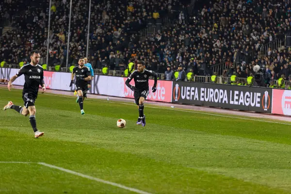 Bakü, Azerbaycan 22.02.2024 Karabağ Braga UEFA Avrupa Ligi