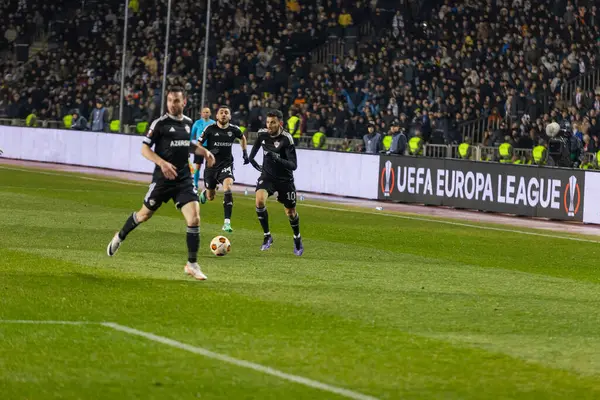 Bakü, Azerbaycan 22.02.2024 Karabağ Braga UEFA Avrupa Ligi