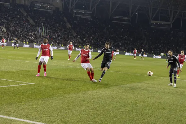 Bakü, Azerbaycan 22.02.2024 Karabağ Braga UEFA Avrupa Ligi