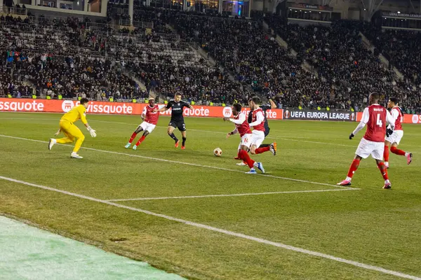 Bakü, Azerbaycan 22.02.2024 Karabağ Braga UEFA Avrupa Ligi