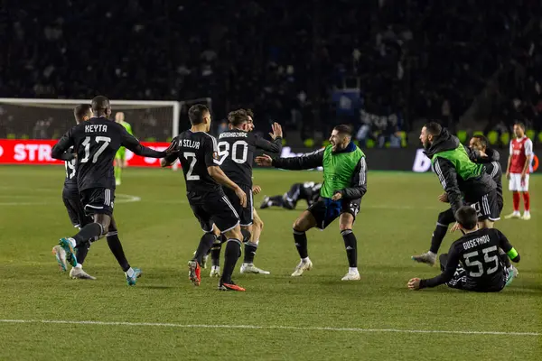 Bakü, Azerbaycan 22.02.2024 Karabağ Braga UEFA Avrupa Ligi