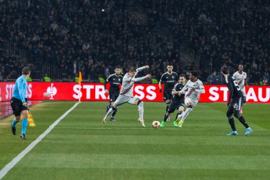 Bakü, Azerbaycan 07.03.2024 Qaraba Leverkusen Avrupa Ligi
