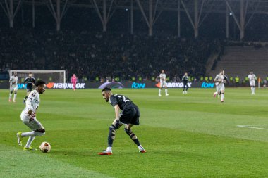 Bakü, Azerbaycan 07.03.2024 Qaraba Leverkusen Avrupa Ligi