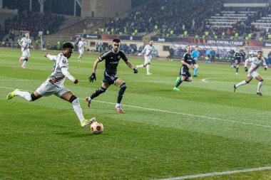 Bakü, Azerbaycan 07.03.2024 Qaraba Leverkusen Avrupa Ligi