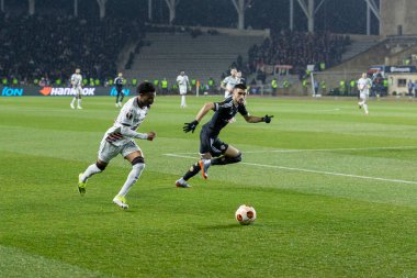 Bakü, Azerbaycan 07.03.2024 Qaraba Leverkusen Avrupa Ligi