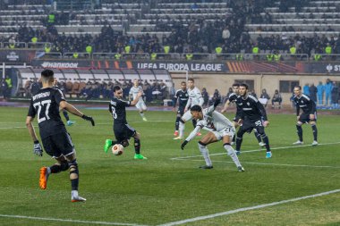 Bakü, Azerbaycan 07.03.2024 Qaraba Leverkusen Avrupa Ligi
