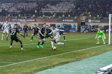 Bakü, Azerbaycan 07.03.2024 Qaraba Leverkusen Avrupa Ligi