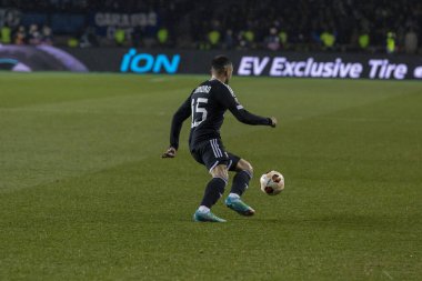 Bakü, Azerbaycan 07.03.2024 Qaraba Leverkusen Avrupa Ligi