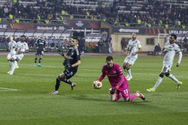 Bakü, Azerbaycan 07.03.2024 Qaraba Leverkusen Avrupa Ligi