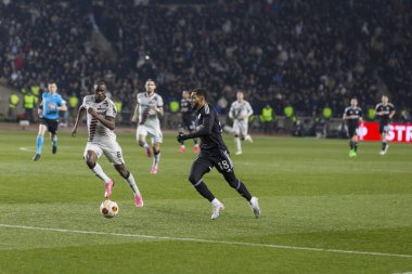 Bakü, Azerbaycan 07.03.2024 Qaraba Leverkusen Avrupa Ligi