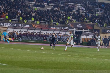 Bakü, Azerbaycan 07.03.2024 Qaraba Leverkusen Avrupa Ligi
