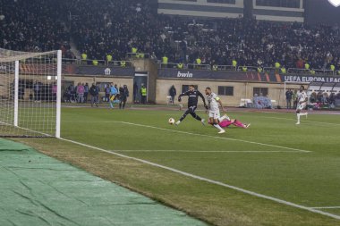 Bakü, Azerbaycan 07.03.2024 Qaraba Leverkusen Avrupa Ligi