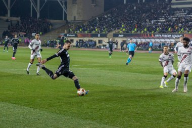 Bakü, Azerbaycan 07.03.2024 Qaraba Leverkusen Avrupa Ligi