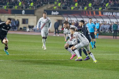 Bakü, Azerbaycan 07.03.2024 Qaraba Leverkusen Avrupa Ligi