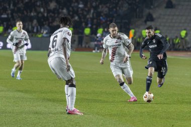Bakü, Azerbaycan 07.03.2024 Qaraba Leverkusen Avrupa Ligi