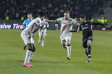 Bakü, Azerbaycan 07.03.2024 Qaraba Leverkusen Avrupa Ligi