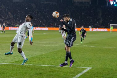 Bakü, Azerbaycan 07.03.2024 Qaraba Leverkusen Avrupa Ligi