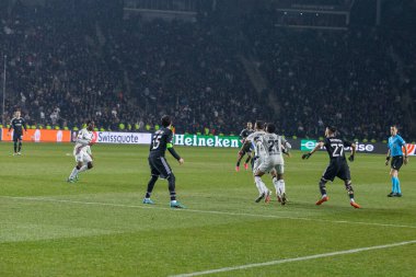 Bakü, Azerbaycan 07.03.2024 Qaraba Leverkusen Avrupa Ligi